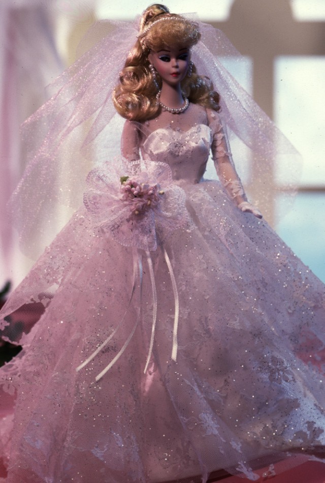 芭比娃娃 1989限量版 Wedding Party® Barbie® Doll 陶瓷 婚纱