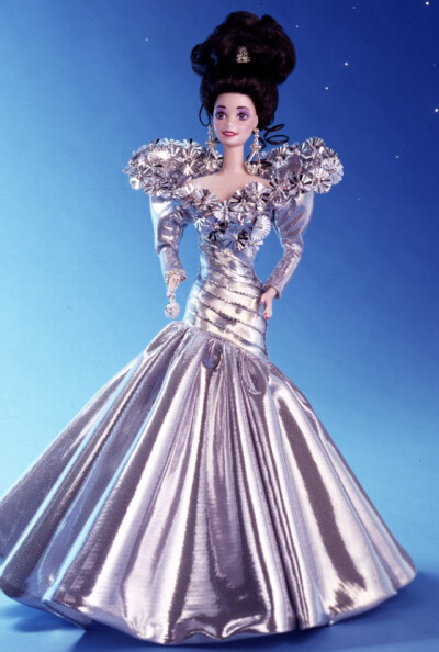 芭比娃娃 1994限量版 Silver Starlight® Barbie® Doll 陶瓷