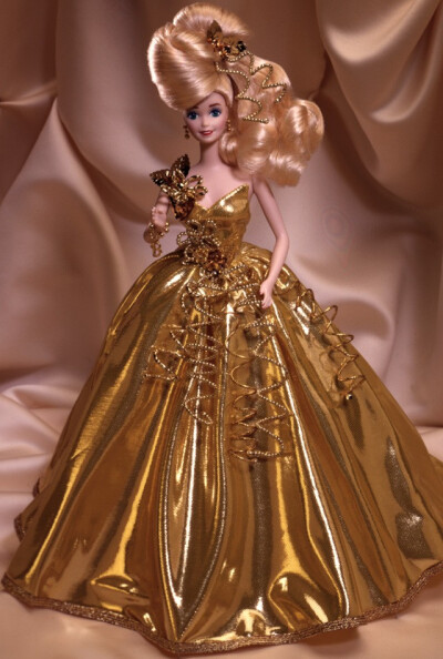 芭比娃娃 1993限量版 Gold Sensation® Barbie® Doll 陶瓷