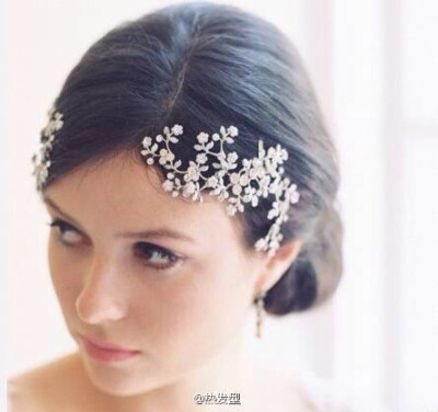 新娘的发饰，感觉美呆了~