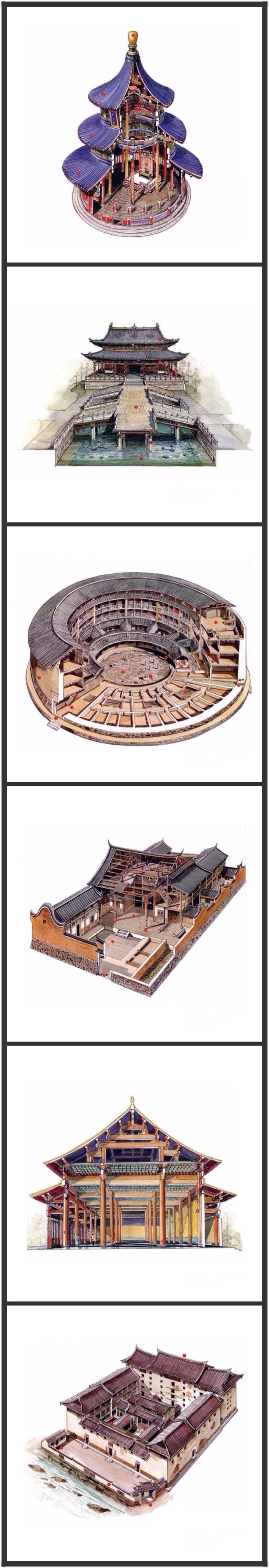 古代建筑 现代作品