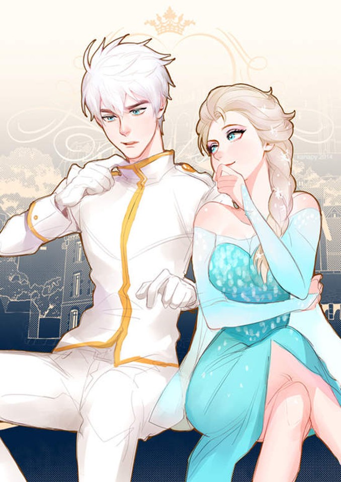 Elsa and Jack Frost