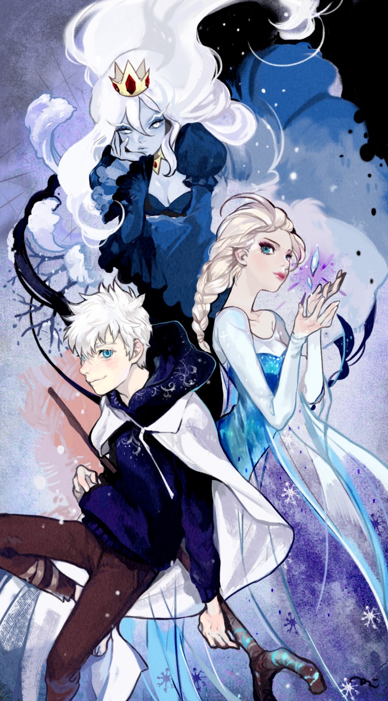 elsaandjackfrostplussnowqueen