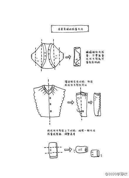 奇裝異服折法