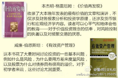 7【金融学十本必读书】十本金融必读书，本本都是经典。从中不但学习到专业投资者的思维方式，还可以了解金融市场不可错过的传奇历史。