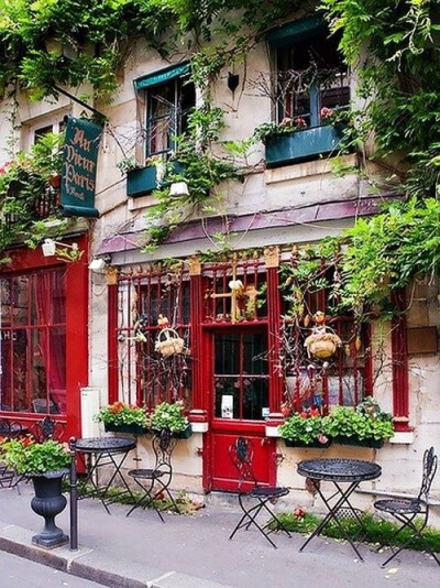 Sidewalk Cafe, Paris, France