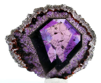 紫晶矿石切片