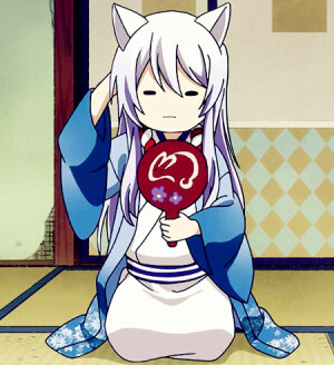 银仙 缲缲れ! コックリさん 电波少女与钱仙大人 狐仙 狐狸 动漫 动画 人物 原创 插画 头像 自截图 by 荒年信徒