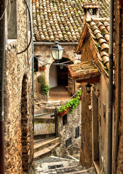 Narrow Stairs, Lazio, Italy