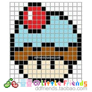 #拼拼豆豆# 蘑菇大军系列 加群有全套哦 群号：384043718 全套蘑菇150+哦 -(๑•ㅂ•)و✧