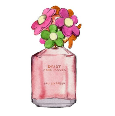 香水插画，无法抵抗的魅力。