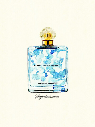 香水插画，无法抵抗的魅力。