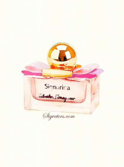 香水插画，无法抵抗的魅力。