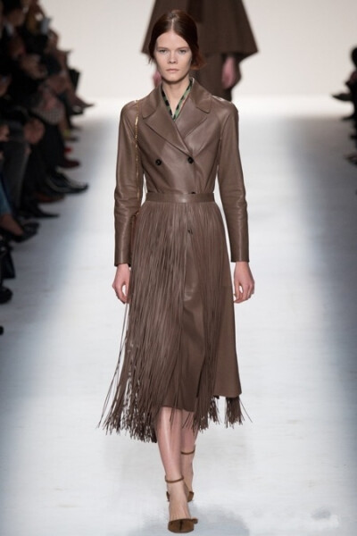 Valentino 2014秋冬系列 流苏半身裙 长流苏边饰