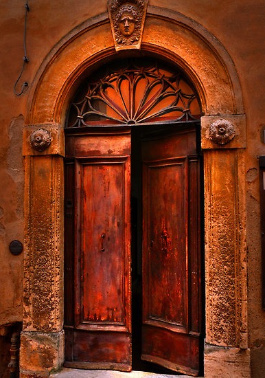 Ancient Door, Tuscany, Italy