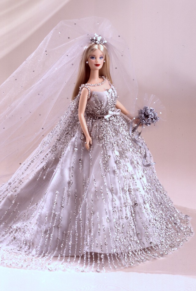 芭比娃娃 1999限量版 Millennium Bride™ Barbie® Doll 婚纱 新娘【价格500美元】