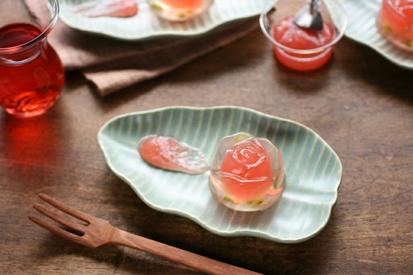 【食界】日式甜点 和菓子わがし 樱花果冻