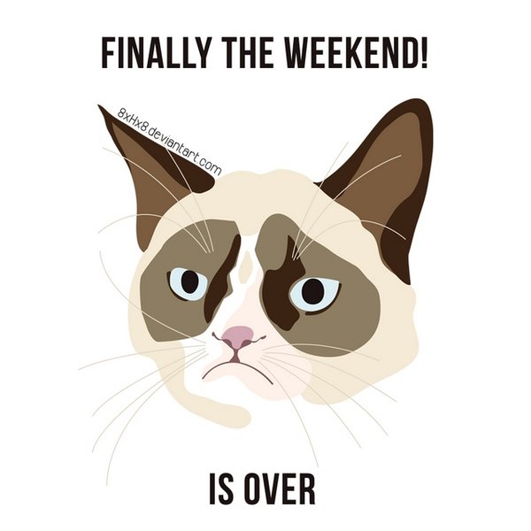 Weekend is over