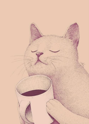 猫咪的香甜下午茶。