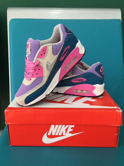 【实拍】nike air max90女鞋气垫跑鞋631392-002-001 631381-001