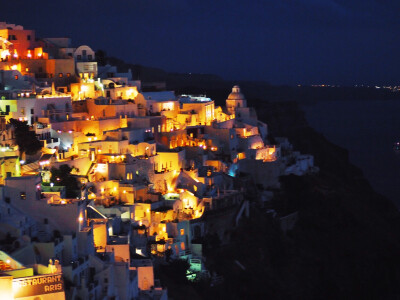 旅行 圣托里尼 希腊 夜景