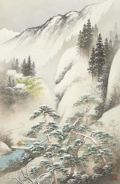 「 小岛光径 」.冬雪 。