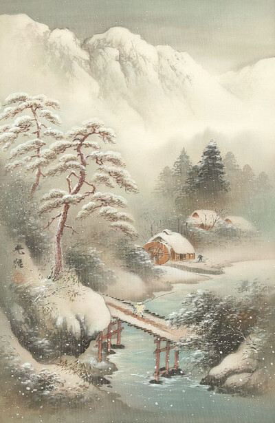 「 小岛光径 」.冬雪 。