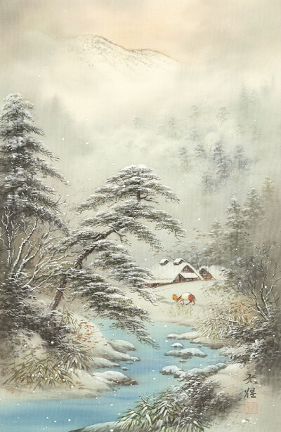 「 小岛光径 」.冬雪 。