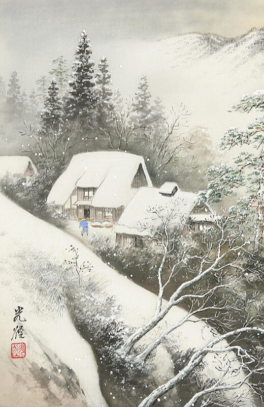 「 小島光徑 」.冬雪 。