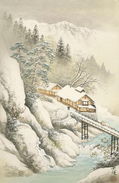 「 小岛光径 」.冬雪 。