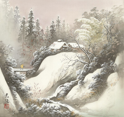 「 小岛光径 」.冬雪 。