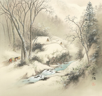 「 小岛光径 」.冬雪 。