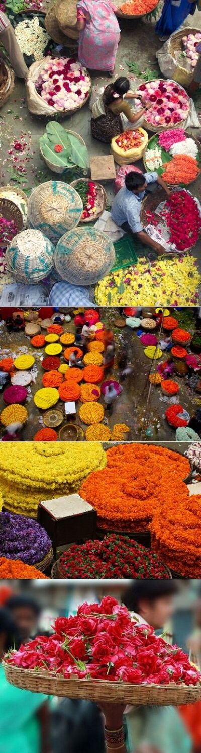 Flower markets in India