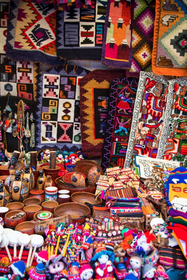 Colourful handicrafts from Peru