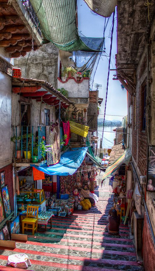  Market,Janitzio in Michoacán, Mexico