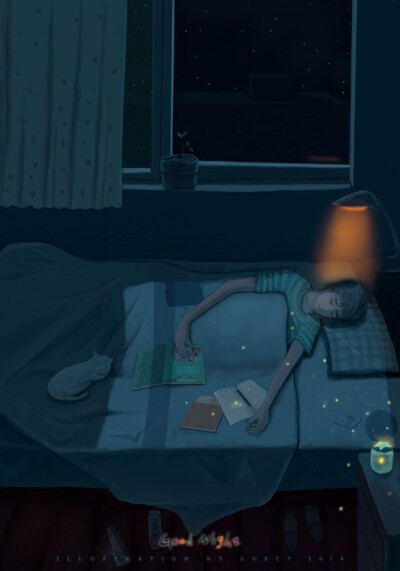 失眠的夜，晚安