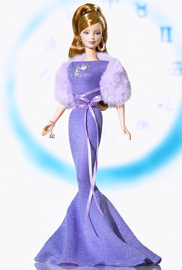 芭比娃娃 2004限量版 Aquarius Barbie® Doll 星座 水瓶座
