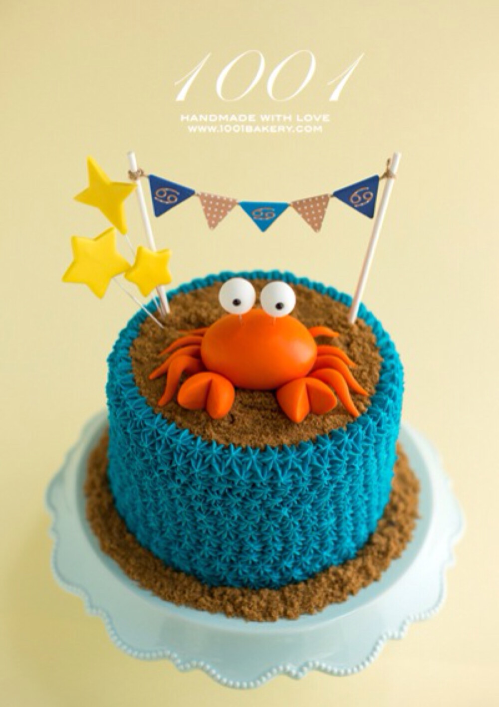 十二星座之巨蟹座翻糖蛋糕赏析