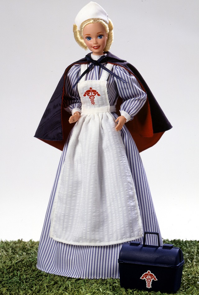 芭比娃娃 1996限量版 Civil War Nurse Barbie® Doll 美国内战 护士【价格24.99美元】