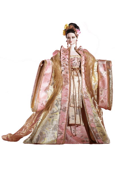 芭比娃娃 2008限量版 Empress of the Golden Blossom™ Barbie® Doll 巩俐 中国 古代 古装 古风 古典 唐装 满城尽带黄金甲 好莱坞 电影 金花 明星 汉服【价格110美元】