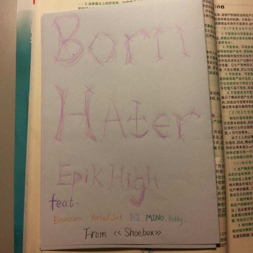 BORN HATER FROM EPIK HIGH, PIC FROM LL（me）