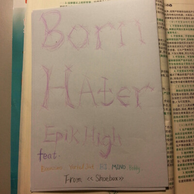 BORN HATER FROM EPIK HIGH, PIC FROM LL（me）