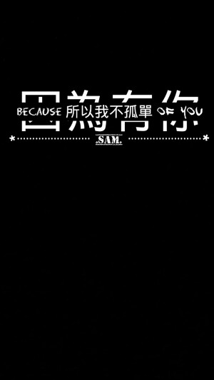 分割字 情话 相守 爱情 友情 Sam君自制