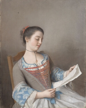 Girl Reading Jean-Étienne Liotard - circa 1746