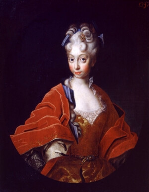 This is the earliest known portrait of Charlotte Christina Sophia. It is possible that it was made in connection with the upcoming wedding in 1711.