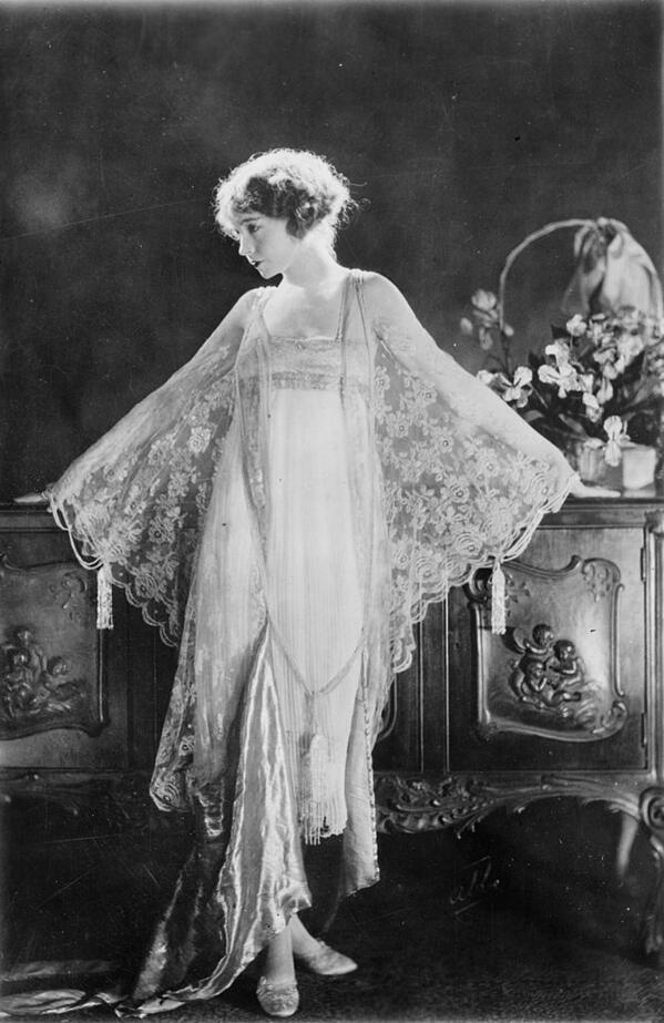 ·1922年美国女星Lillian Gish （ By George Grantham Bain Collection）