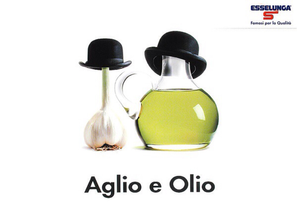 Aglio e Olio =Laurel &amp;amp; Hardy=aglio（大蒜）+ olio（油）