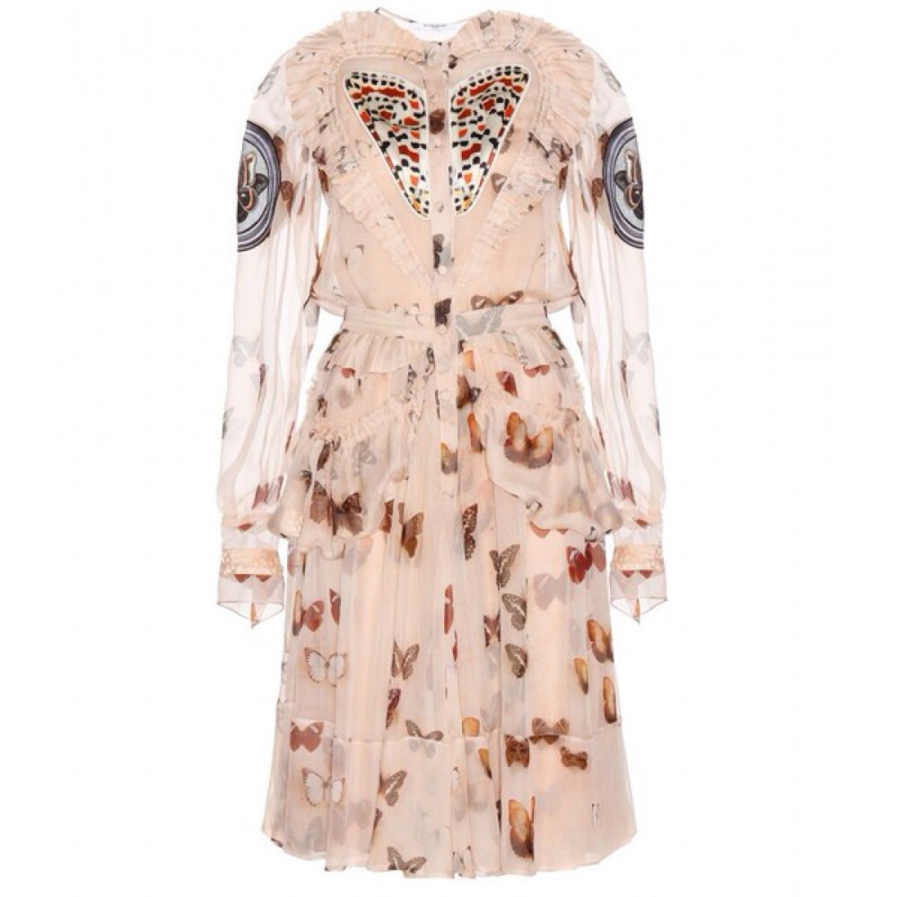 Givenchy Printed Silk Chiffon Dress