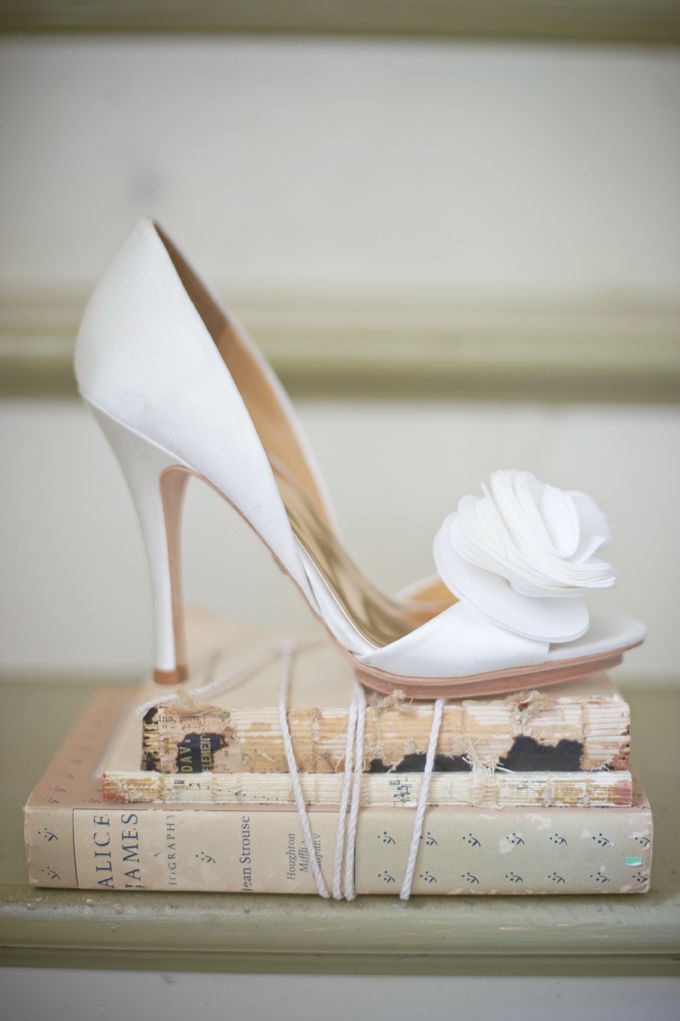 the perfect white wedding shoes