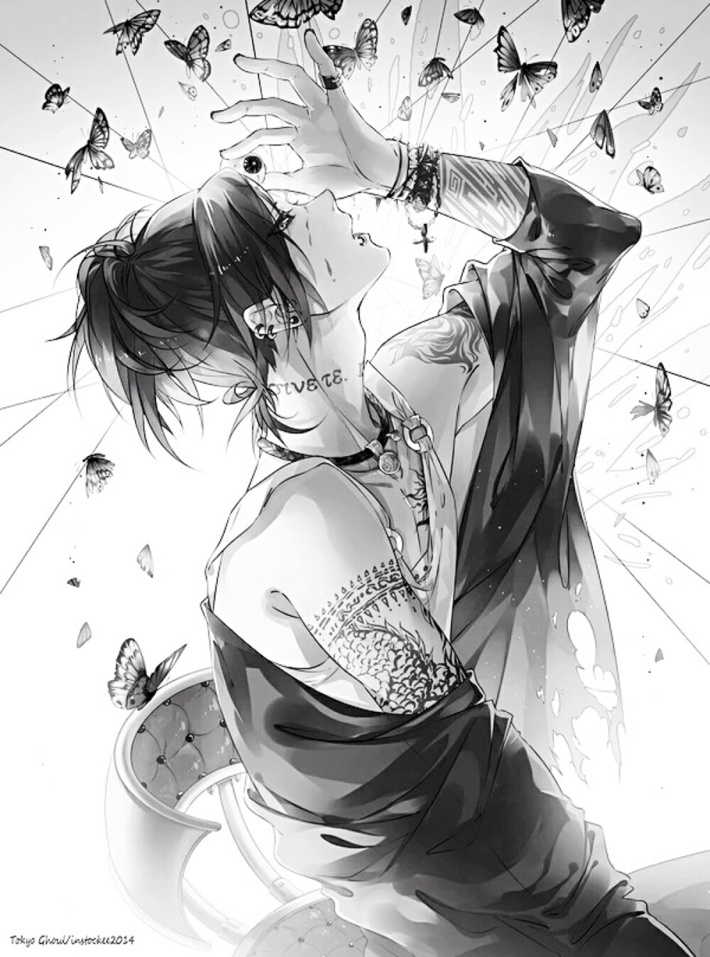 黑白 动漫 二次元 图片 - 堆糖,美图壁纸兴趣社区